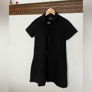 Frank and Oak black button up shirt dress